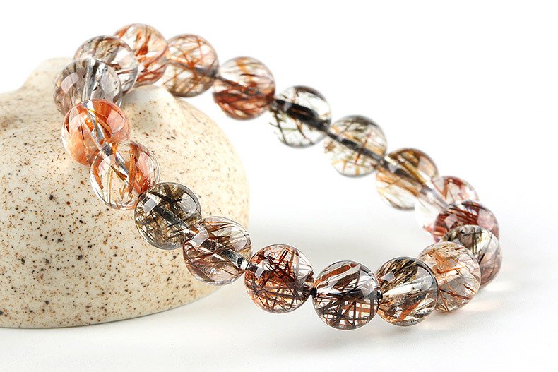 "Black Gold Super Seven Bracelet" for Wealth & Power! Ultimate Protection Crystal|Master Healer Quartz Jewelry - Image 4